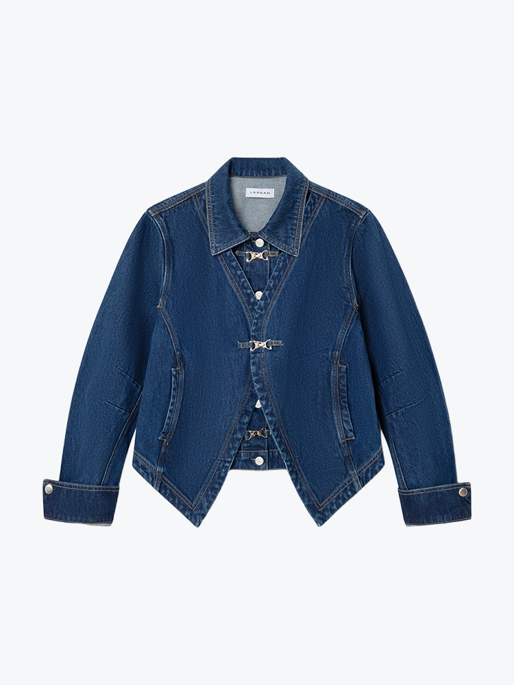 Laagam Laagam - Faye Denim Jacket Denim - Jassen - Dames Blauw Jassen