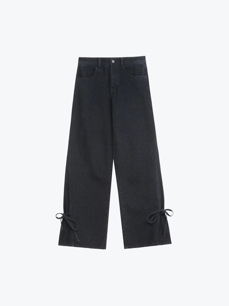 Laagam Laagam - Jada Black Denim Relaxed Jeans Black Denim - Jeans - Dames Zwart Jeans