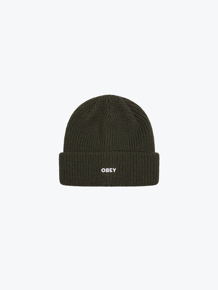 Obey Obey - Future beanie Black olive - Mutsen - Heren Groen Mutsen