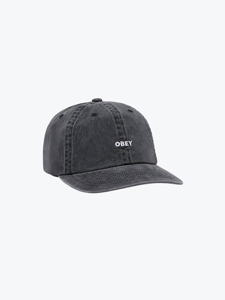 Obey Obey - Pigment obey bold 6 panel sb Pigment black - Petten - Heren Zwart Petten