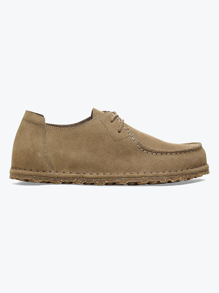 Birkenstock Birkenstock - Utti Lace Suede Leather Solid Gray Taupe - Schoenen - Heren Grijs Schoenen