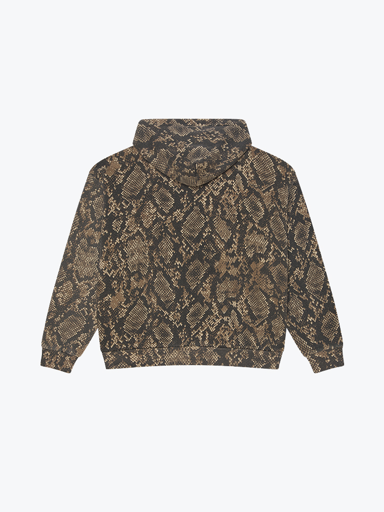 Obey Obey - Obey moody zip hood Dusty vintage rattle snake - Truien - Heren Grijs Truien