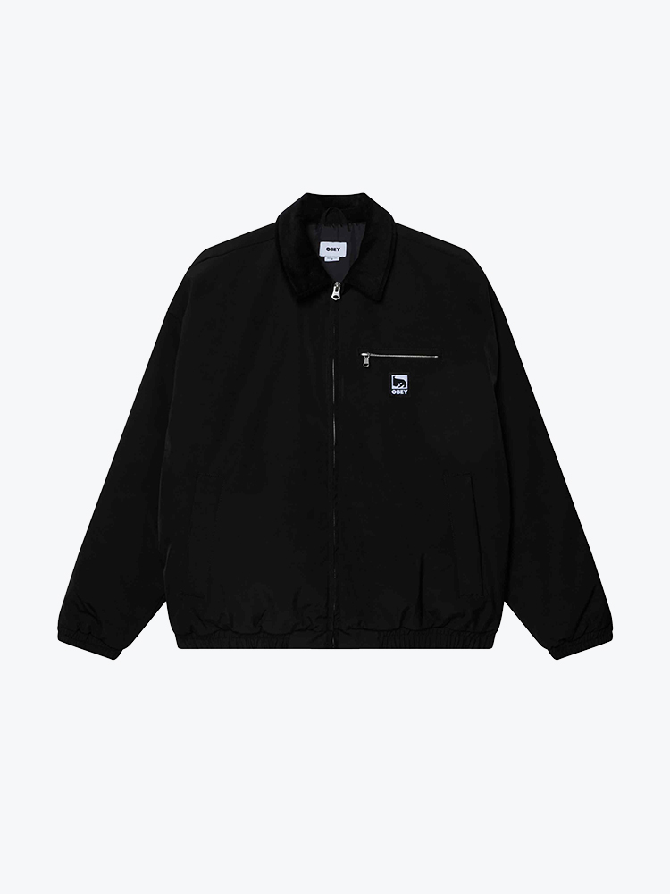 Obey Obey - Obey elysian jacket Black - Jassen - Heren Zwart Jassen