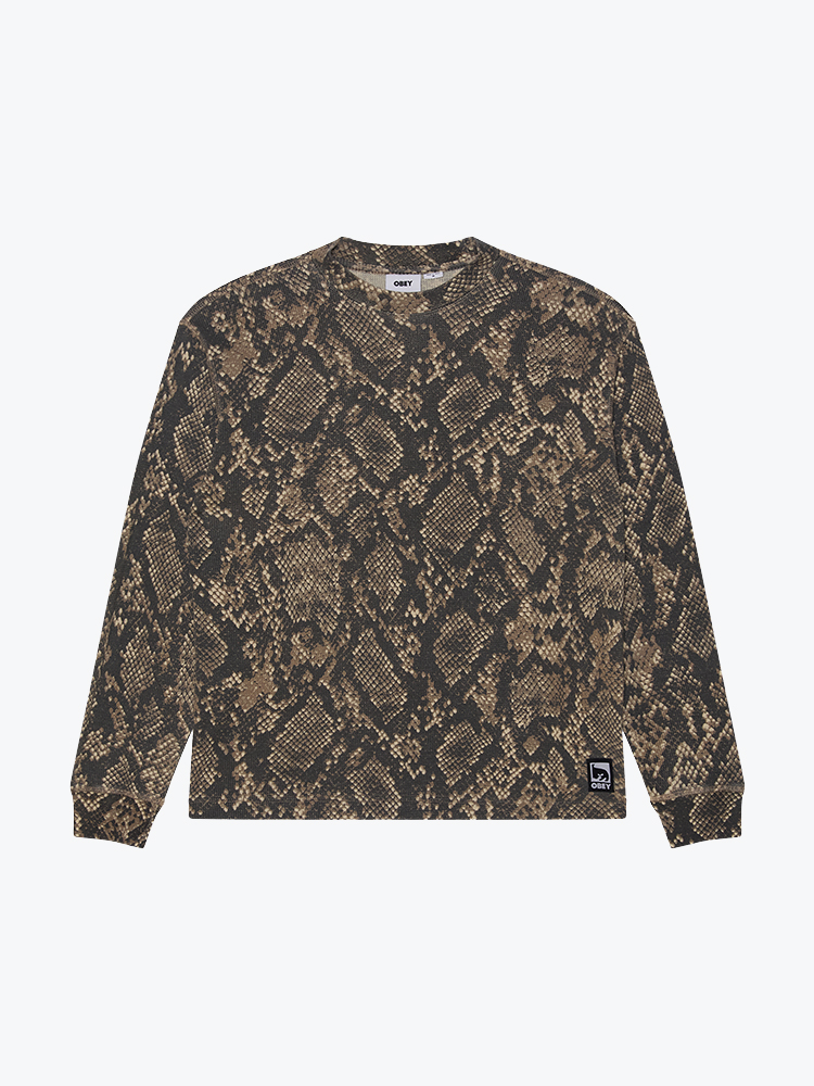 Obey Obey - Obey post thermal Dusty vintage rattlesnake - Truien - Heren Grijs Truien