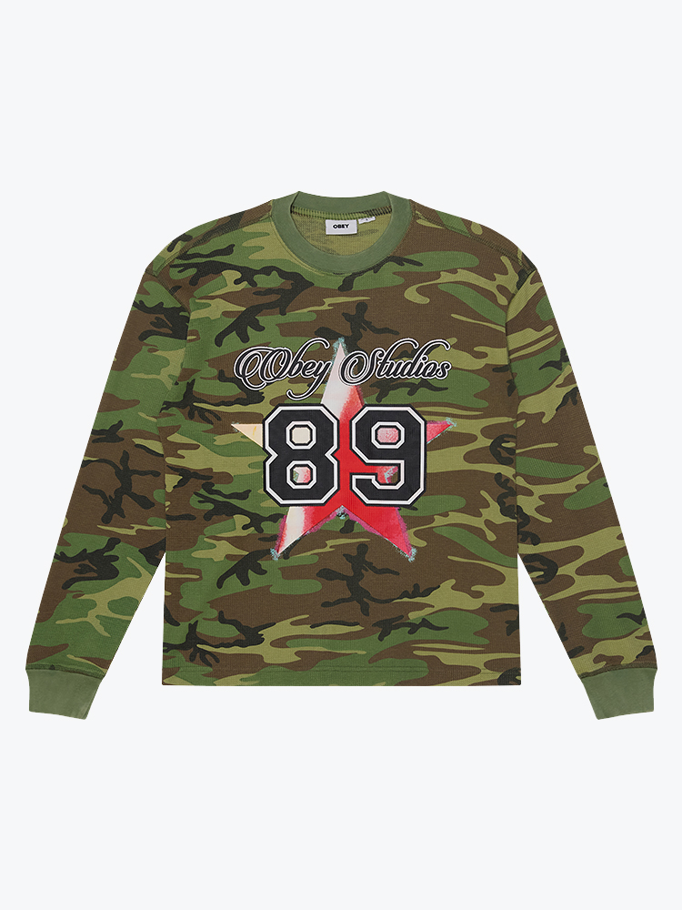 Obey Obey - Obey varsity star thermal Dusty camo - Truien - Heren Camo Truien