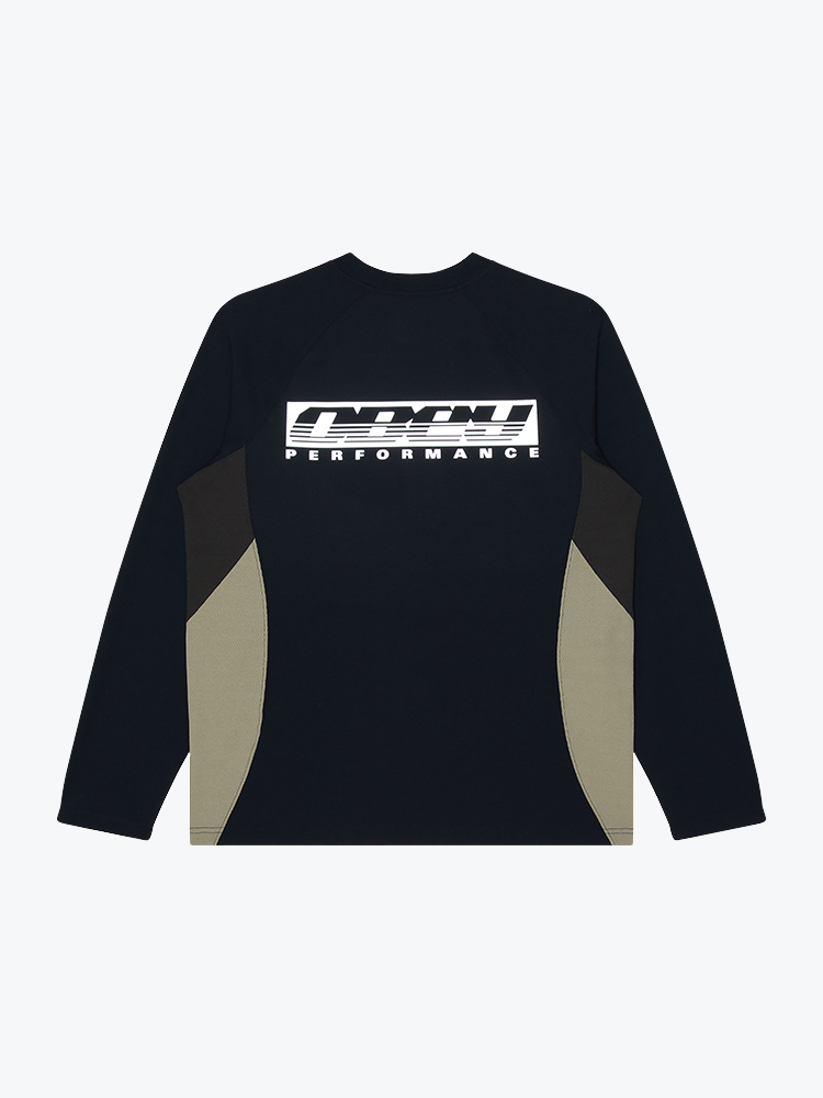 Obey Obey - Obey delta knit ls Black multi - Truien - Heren Zwart Truien
