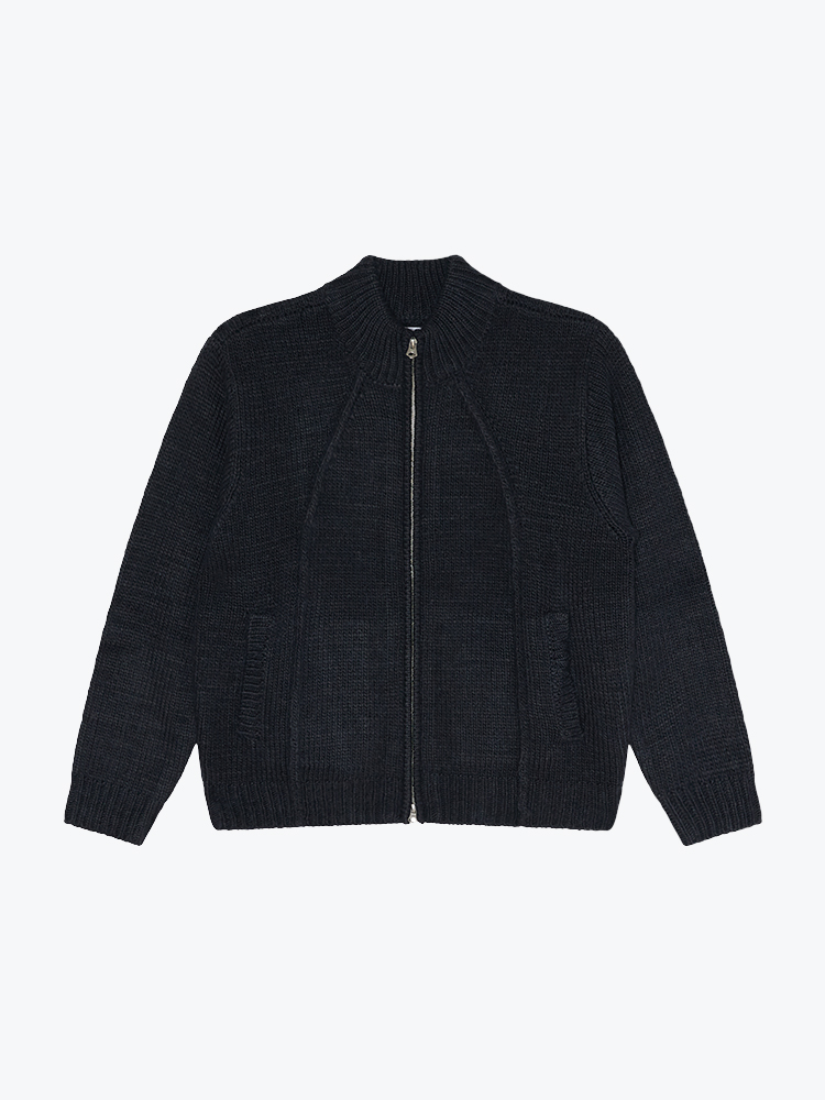 Obey Obey - Obey ryo zip up cardigan Dark navy - Vesten - Heren Blauw Vesten