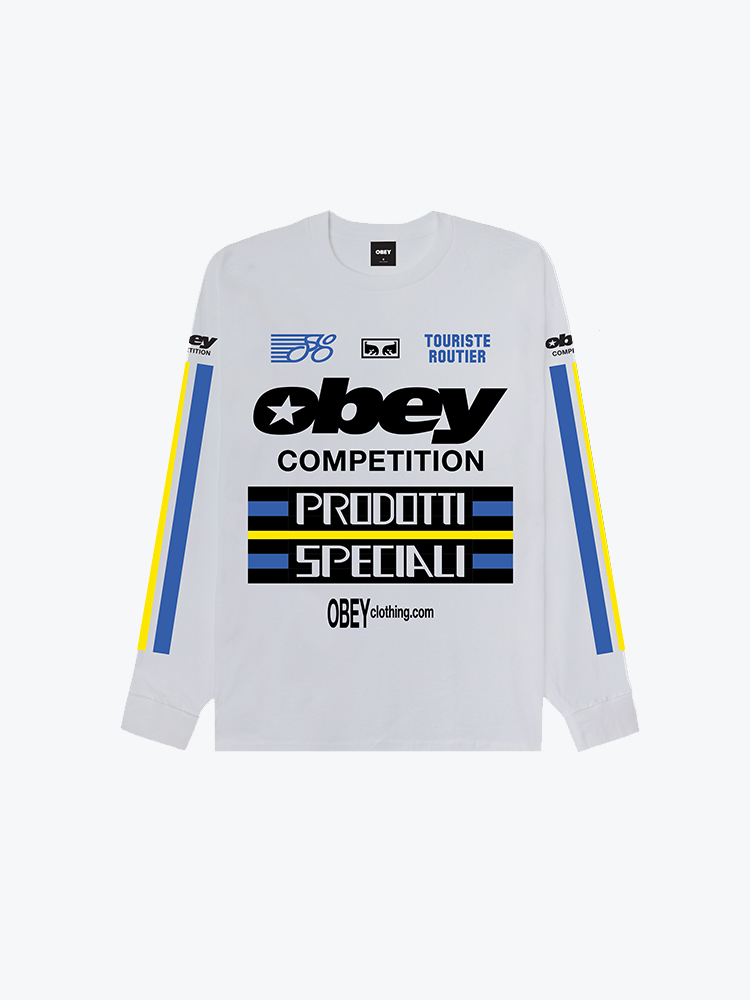 Obey Obey - Obey competition White - T-Shirts - Heren Wit T-Shirts