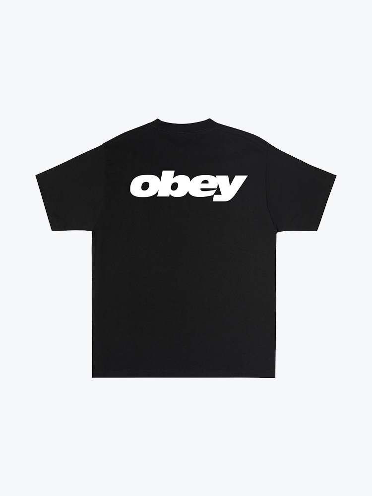 Obey Obey - Obey bounce Black - T-Shirts - Heren Zwart T-Shirts