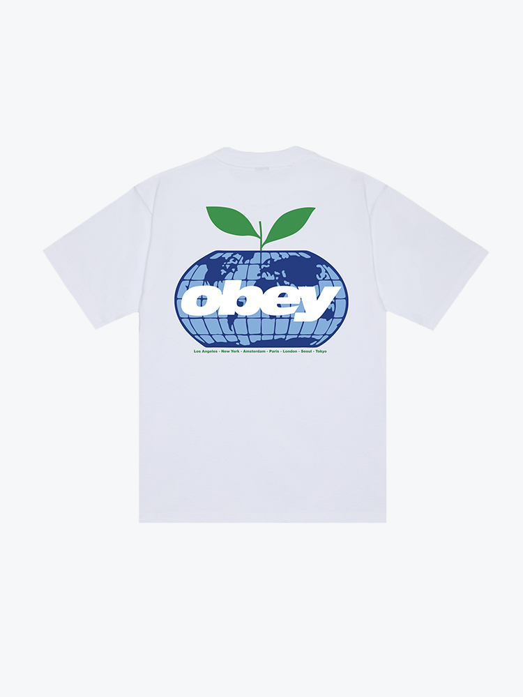 Obey Obey - Obey intercontinental White - T-Shirts - Heren Wit T-Shirts