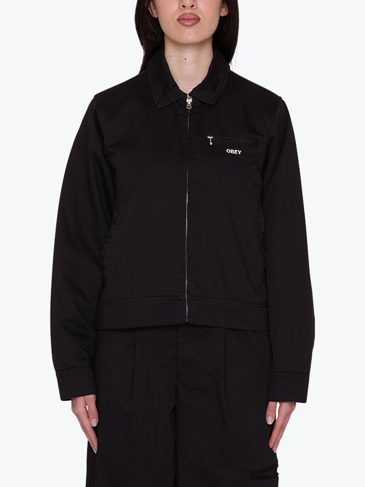 Obey Obey - Obey arden jacket Black - Jassen - Dames Zwart Jassen