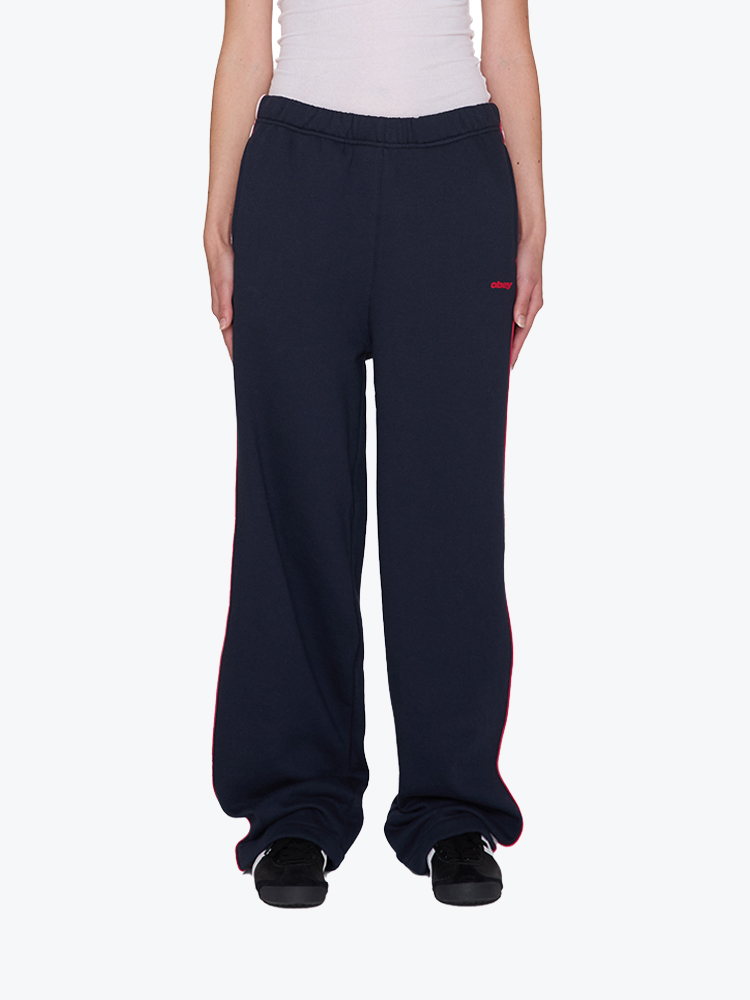 Obey Obey - Obey zeno sweatpants Dark navy multi - Broeken - Dames Blauw Broeken