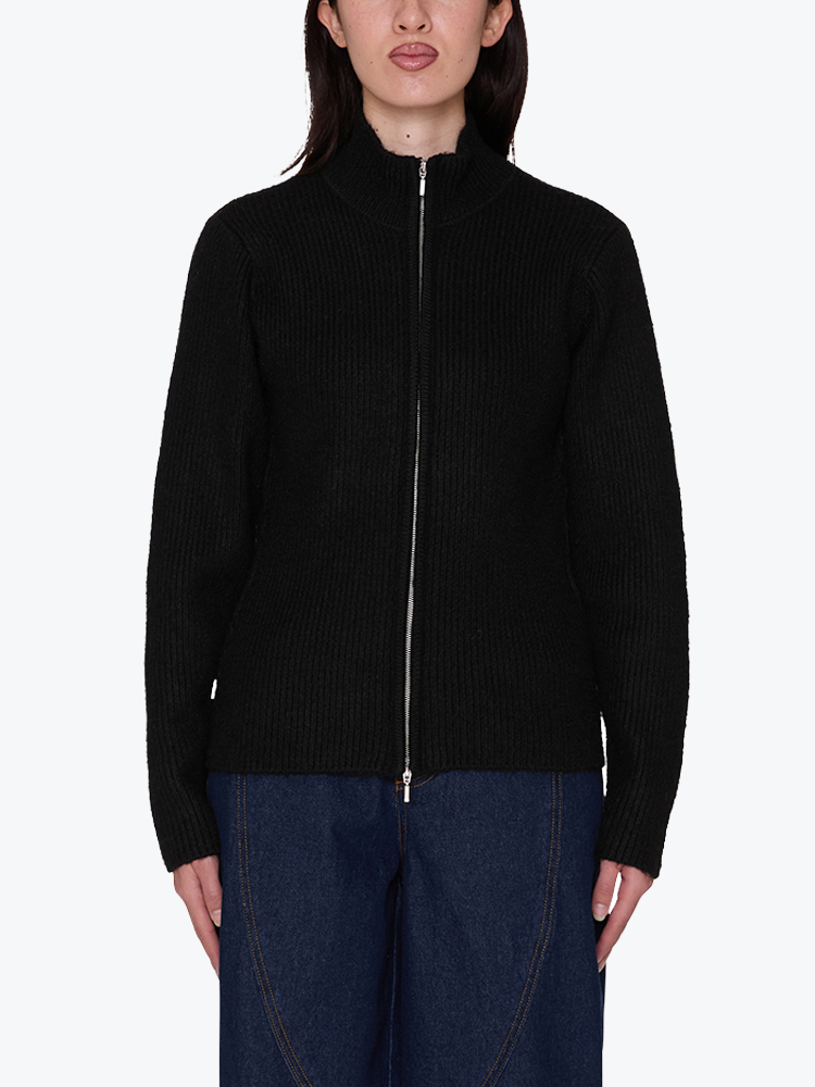 Obey Obey - Obey ciel 2way zip cardigan Black - Truien - Dames Zwart Truien