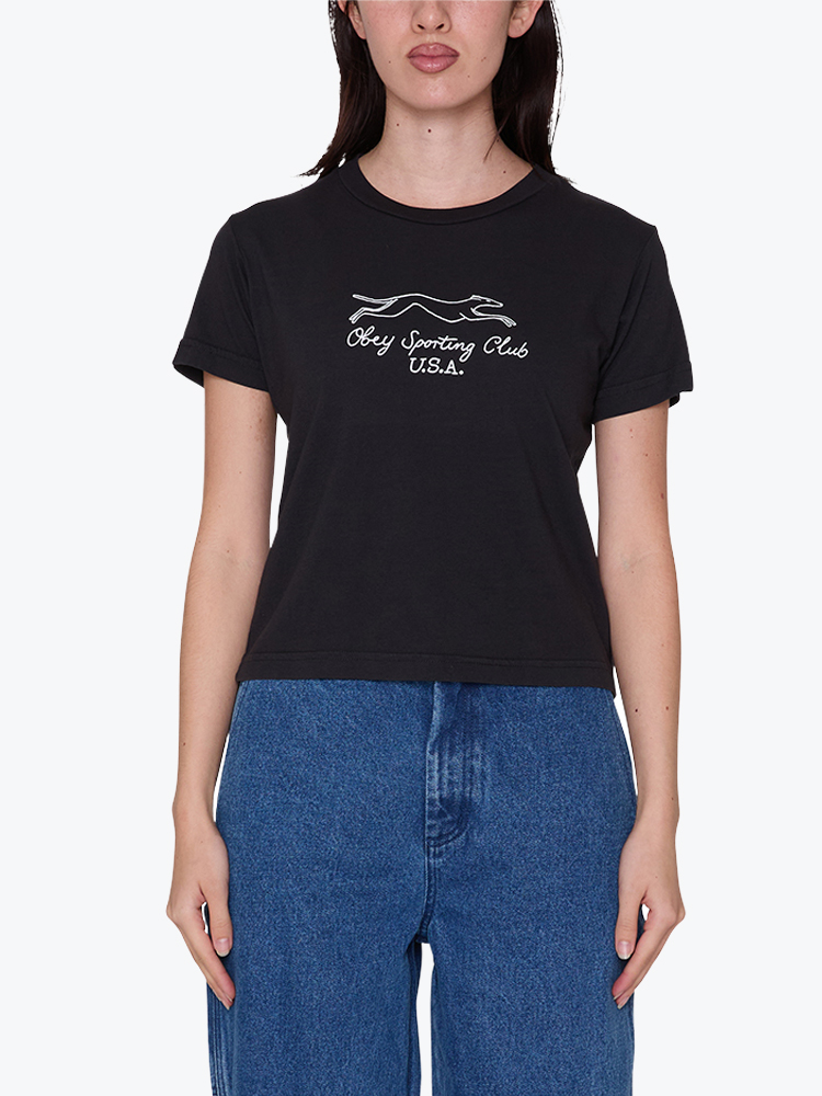 Obey Obey - Obey sporting club Digital black - T-Shirts - Dames Zwart T-shirts