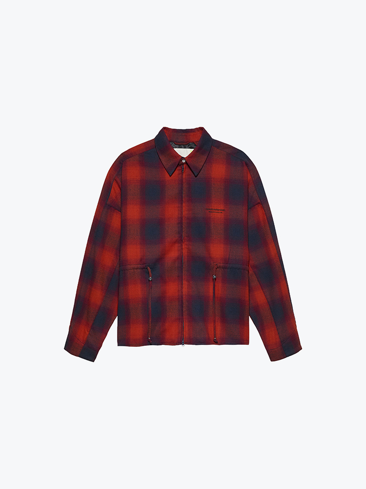 New Amsterdam Surf Association New Amsterdam Surf Association - Flanel Overshirt Blue/Red Check - Overhemden - Heren Blauw Overhemden
