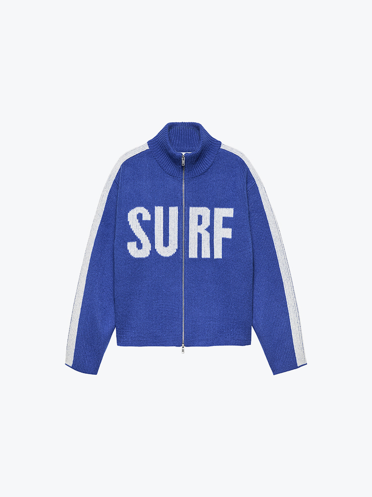 New Amsterdam Surf Association New Amsterdam Surf Association - Surf Zip Trough Cobalt Blue - Vesten - Heren Blauw Vesten