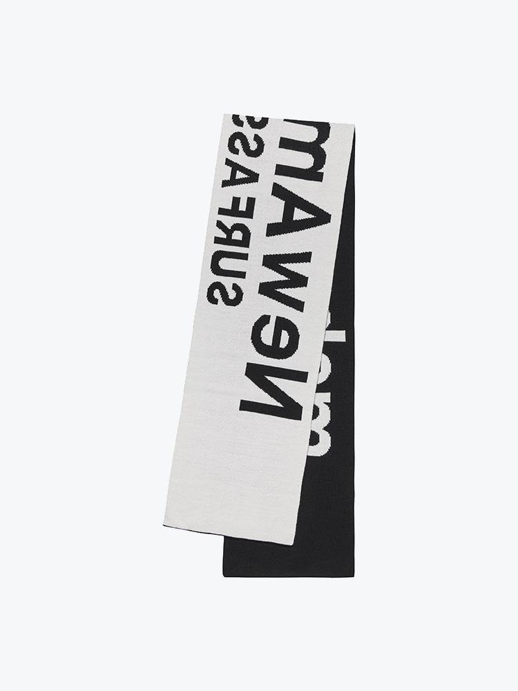 New Amsterdam Surf Association New Amsterdam Surf Association - Name Scarf Black/White - Sjaals - Heren Wit Sjaals