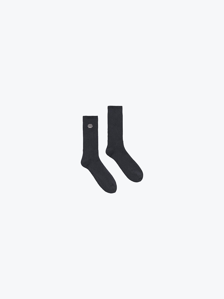 New Amsterdam Surf Association New Amsterdam Surf Association - Embroidered Socks Caviar - Sokken - Heren Bruin Sokken