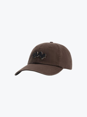 Olaf - Washed Signature Logo Cap Chocolateplum - Petten - Heren