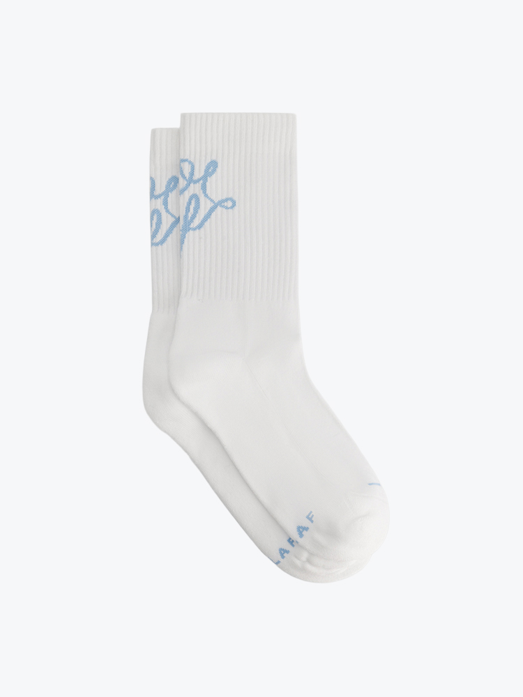 OLAF Olaf - Monogram Logo Socks Optical White - Sokken - Heren Wit Sokken
