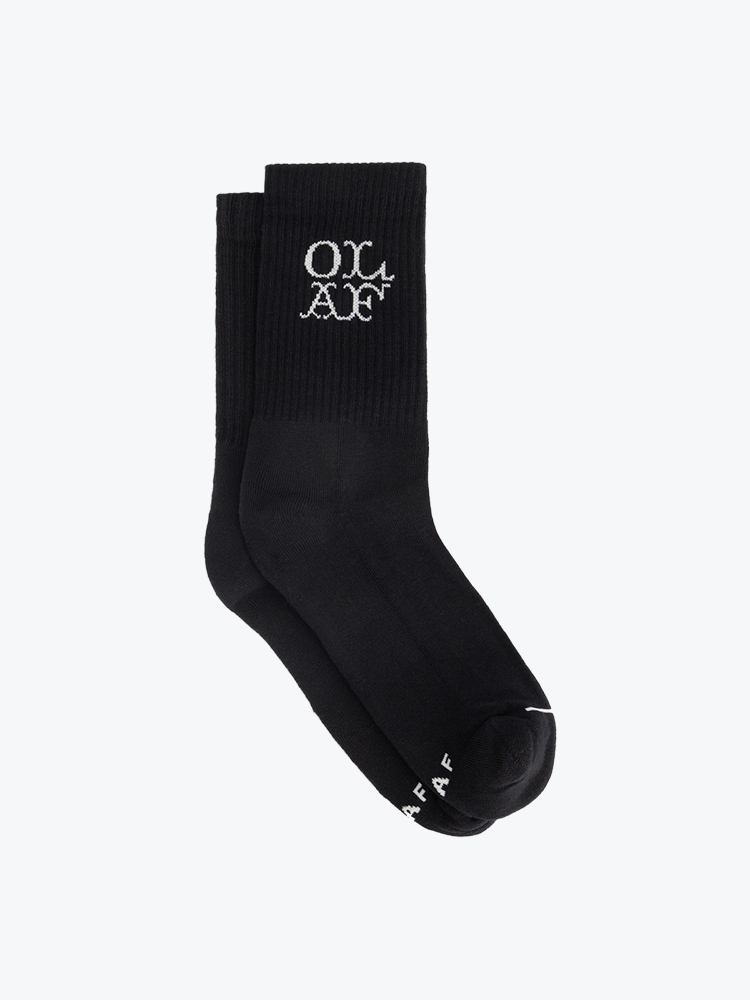 OLAF Olaf - Western Logo Socks Black - Sokken - Heren Zwart Sokken