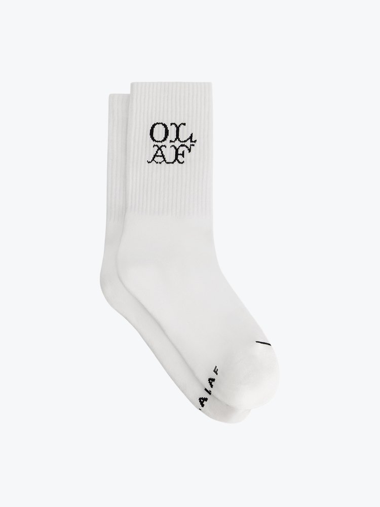 OLAF Olaf - Western Logo Socks Optical White - Sokken - Heren Wit Sokken
