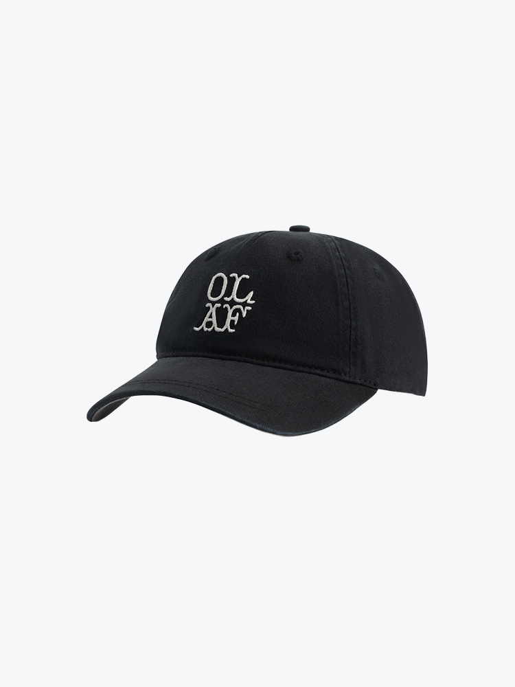 OLAF Olaf - Washed Western Logo Cap Black - Petten - Heren Zwart Petten