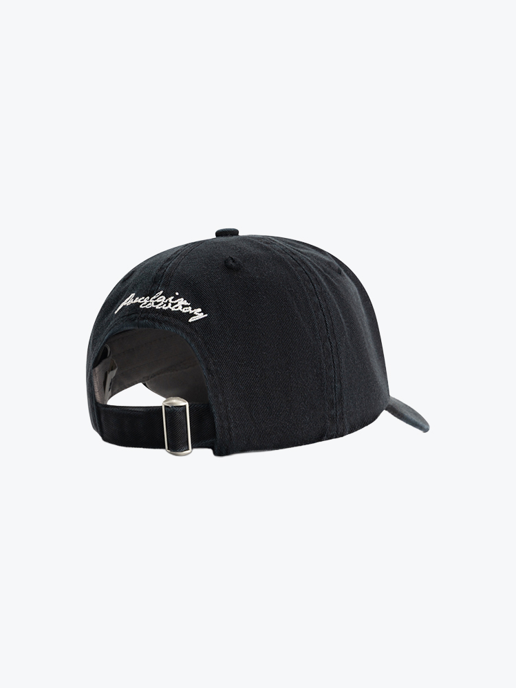 OLAF Olaf - Washed Western Logo Cap Black - Petten - Heren Zwart Petten