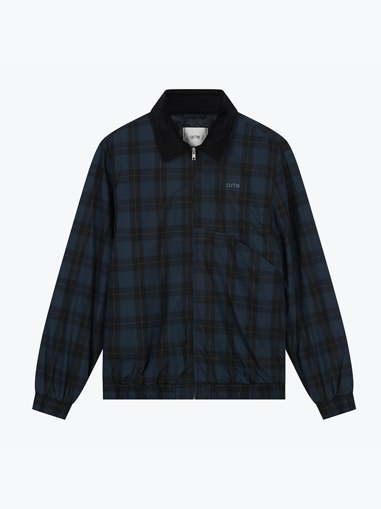 Arte Antwerp Arte Antwerp - Arc Plaid Jacket Allover Print - Jassen - Heren Grijs Jassen