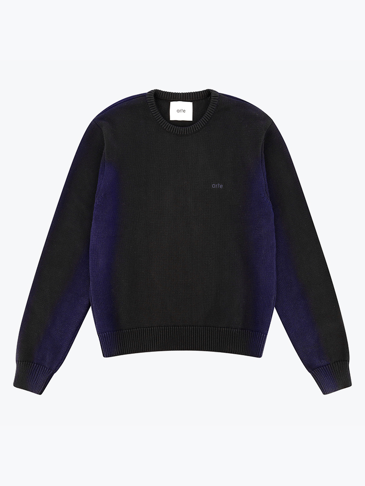 Arte Antwerp Arte Antwerp - Sunfade Knit Navy - Truien - Heren Blauw Truien