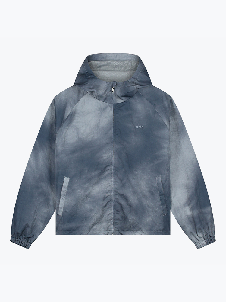Arte Antwerp Arte Antwerp - Sunfade Aero Track Jacket Navy - Jassen - Heren Blauw Jassen