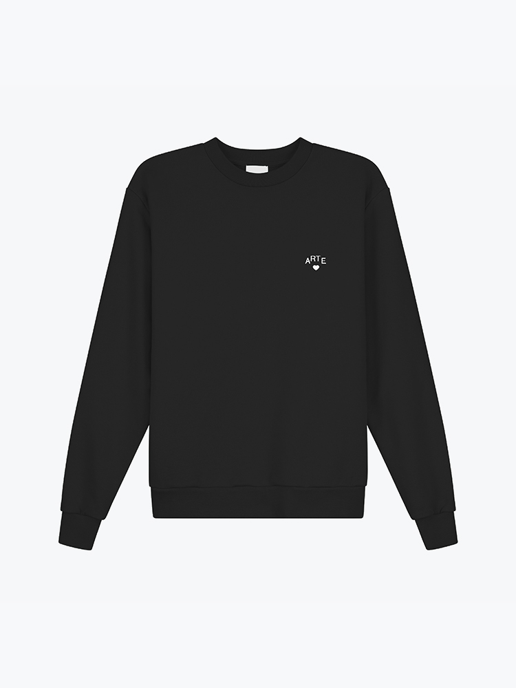 Arte Antwerp Arte Antwerp - Cor Crewneck Black - Truien - Heren Zwart Truien