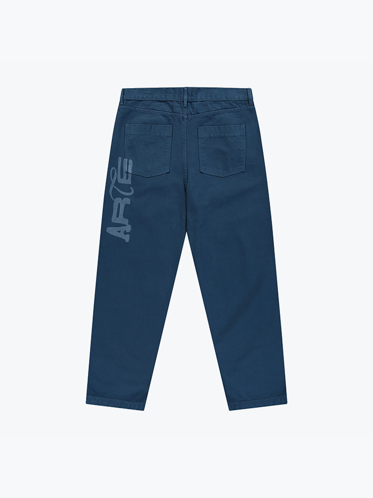 Arte Antwerp Arte Antwerp - Stencil Uniform Denim Pants Denim Bleach - Jeans - Heren Blauw Jeans