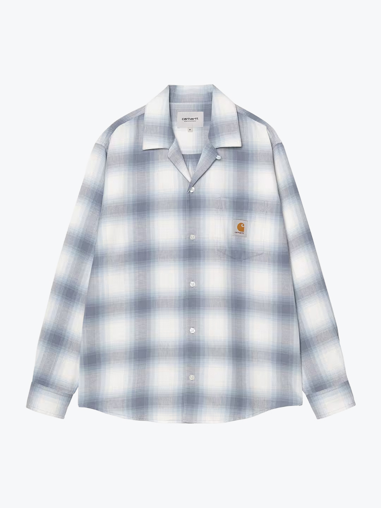 Carhartt WIP Carhartt WIP - L/S Tyers Shirt Tyers Check, Shady Blue - Overhemden - Heren Blauw Overhemden