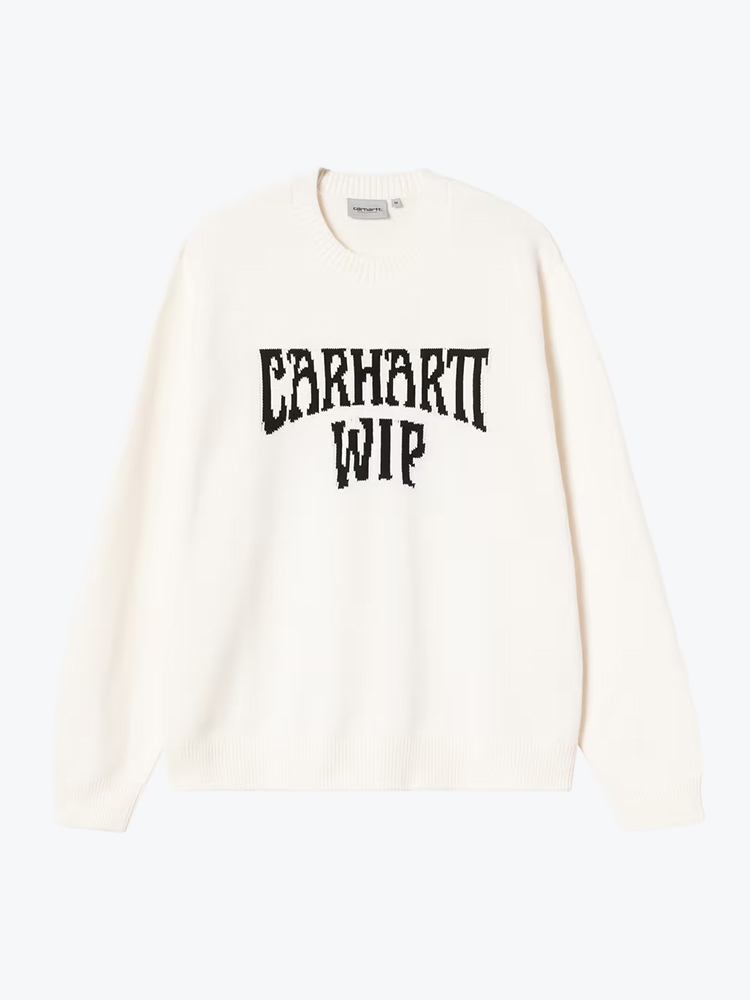 Carhartt WIP Carhartt WIP - Deck Sweater Wax / Black - Truien - Heren Bruin Truien