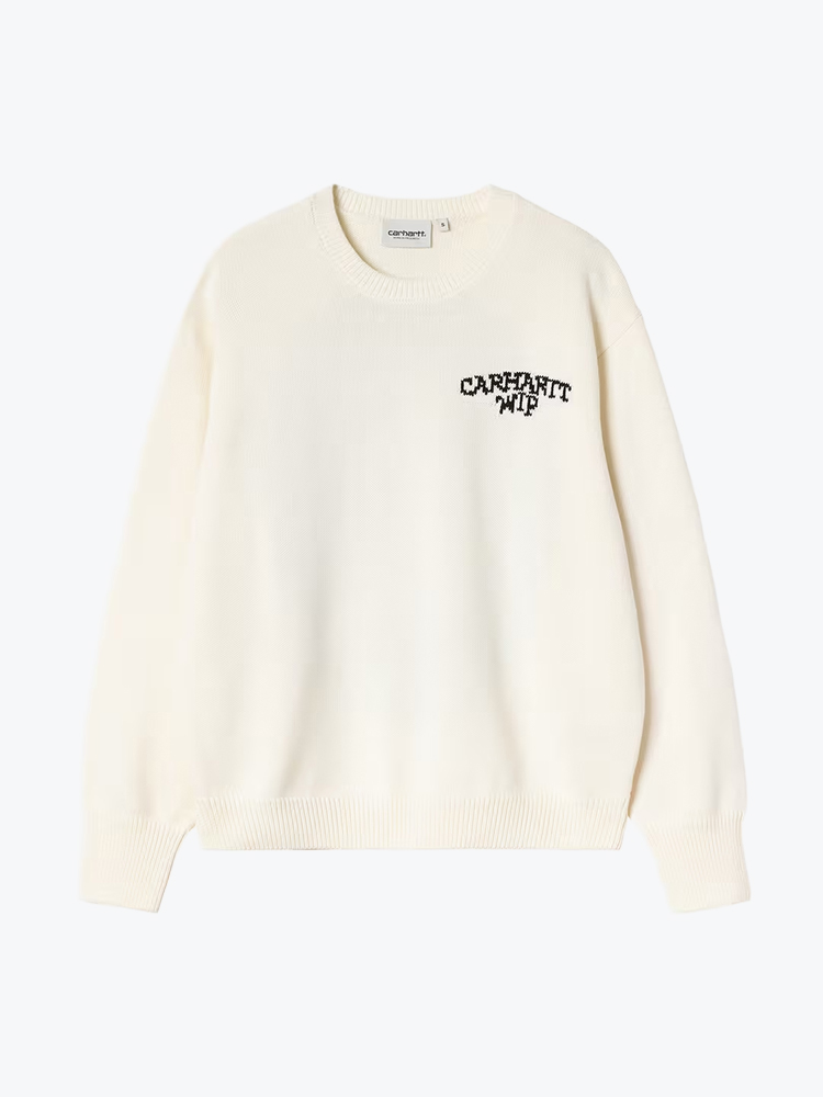 Carhartt WIP Carhartt WIP - W' Hugging Cats Sweater Wax / Black - Truien - Dames Bruin Truien