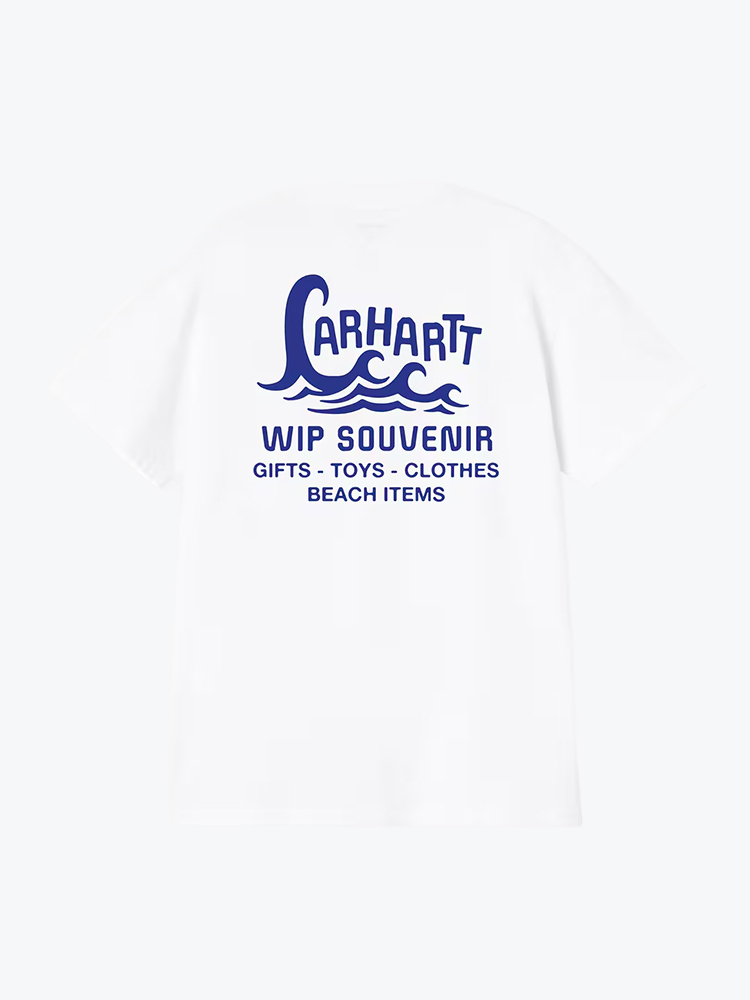 Carhartt WIP Carhartt WIP - S/S Waves T-Shirt White - T-Shirts - Heren Wit T-Shirts