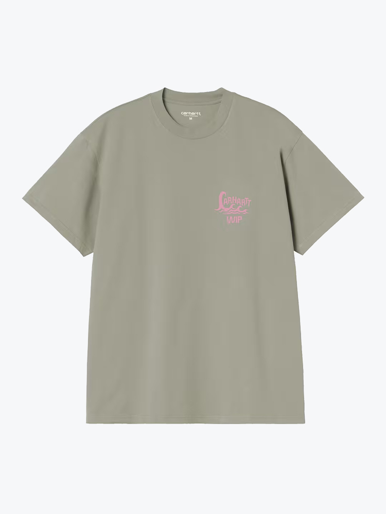 Carhartt WIP Carhartt WIP - S/S Waves T-Shirt Shady Green - T-Shirts - Heren Groen T-Shirts
