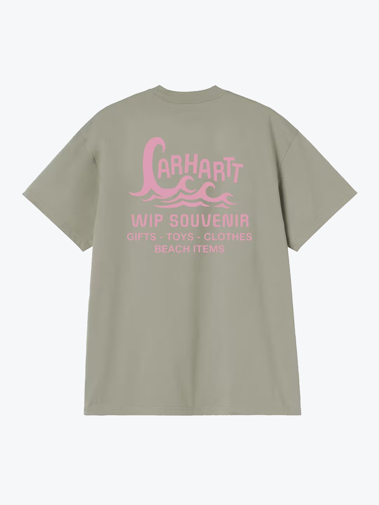 Carhartt WIP Carhartt WIP - S/S Waves T-Shirt Shady Green - T-Shirts - Heren Groen T-Shirts