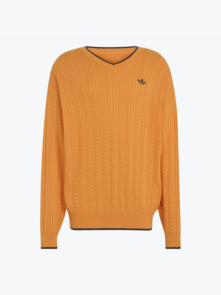 Adidas Adidas - Knit Crw Dubr - Truien - Heren Bruin Truien