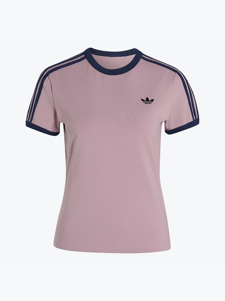 Adidas Adidas - 3S Tee Slim Magmau/Nindig - T-Shirts - Dames Blauw T-shirts