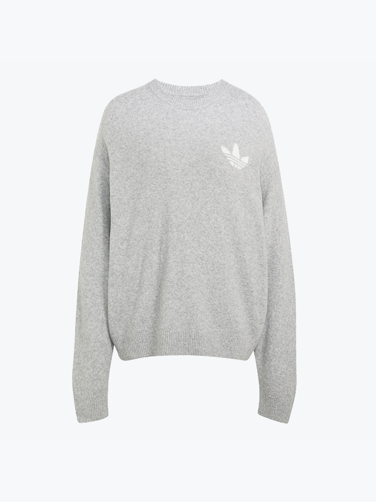 Adidas Adidas - Knitted Sweater Mgreyh - Truien - Dames Grijs Truien
