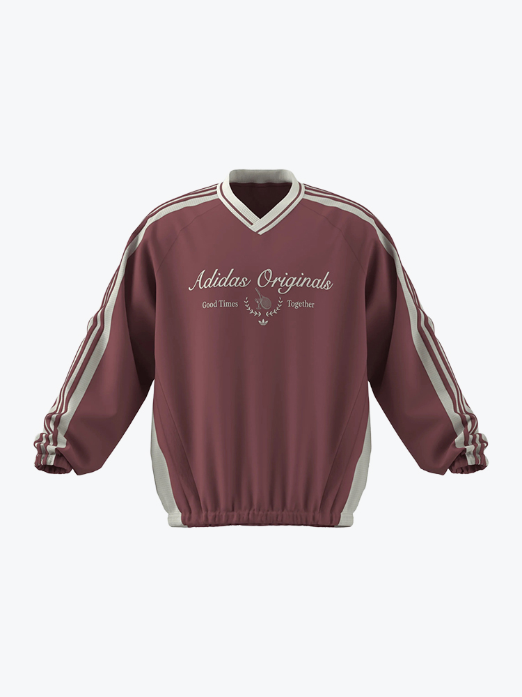Adidas Adidas - Light Wvn Crew Wonred - Truien - Heren Rood Truien