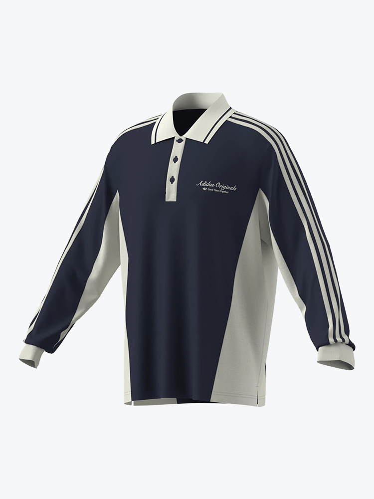 Adidas Adidas - Polo Ls Nindig/Owhite - Truien - Heren Wit Truien