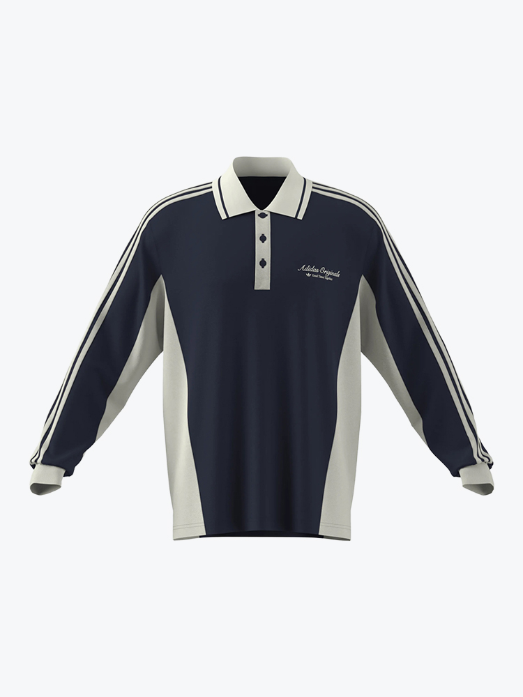 Adidas Adidas - Polo Ls Nindig/Owhite - Truien - Heren Wit Truien