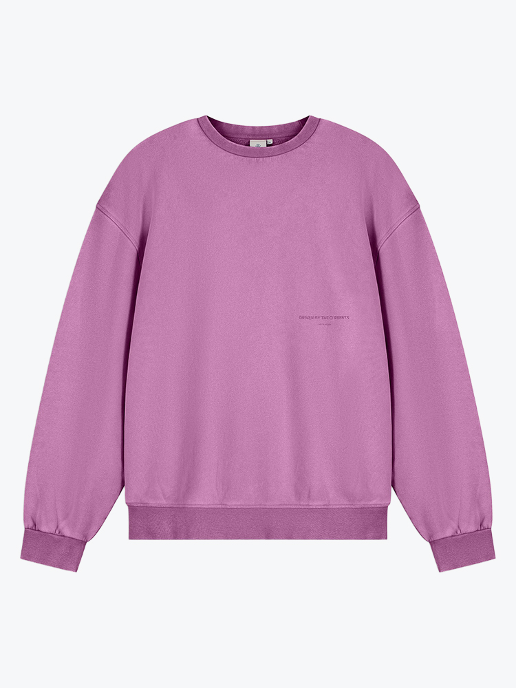 Law Of The Sea Law Of The Sea - Torria Garment Dyed Crewneck Mulberry - Truien - Heren Paars Truien