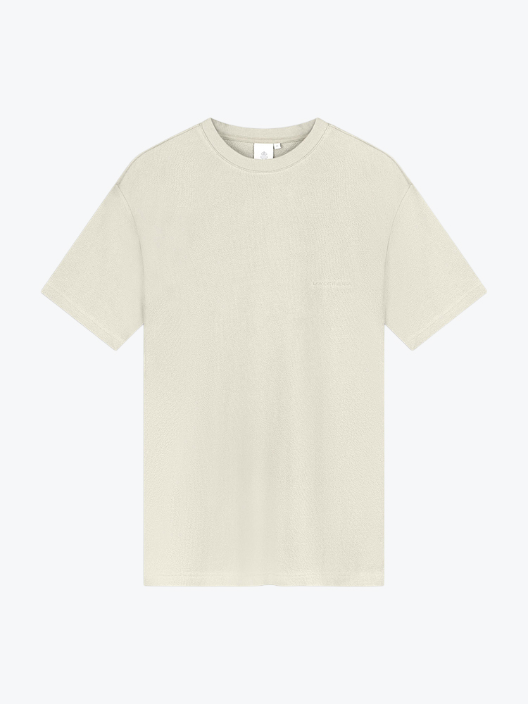 Law Of The Sea Law Of The Sea - Notos Terry Tee Almond Milk - T-Shirts - Heren Wit T-Shirts