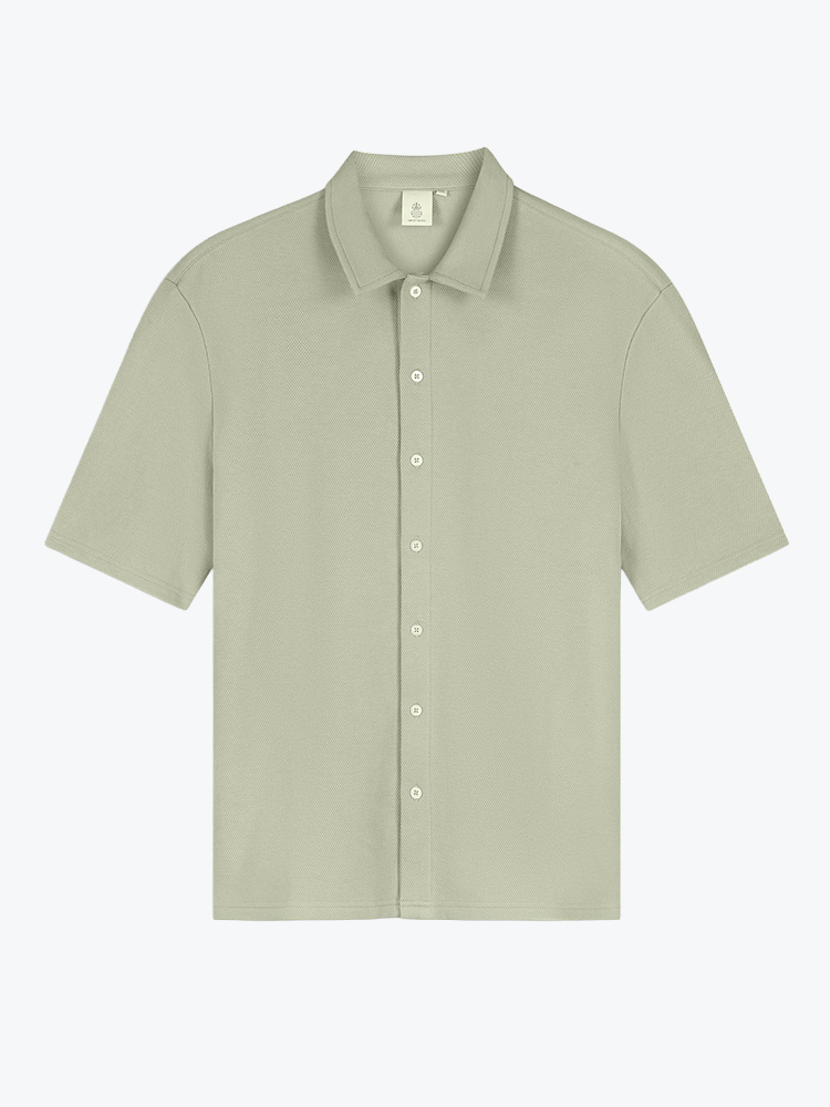 Law Of The Sea Law Of The Sea - Bermuda Structured Shirt Tea - Overhemden - Heren Bruin Overhemden