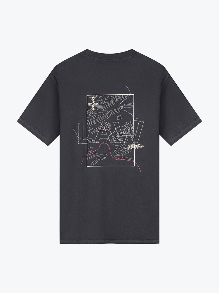 Law Of The Sea Law Of The Sea - Oceana Artwork Tee Phantom - T-Shirts - Heren Grijs T-Shirts