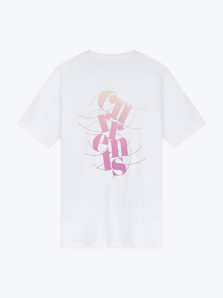 Law Of The Sea Law Of The Sea - Currents Artwork Tee Bright White - T-Shirts - Heren Wit T-Shirts